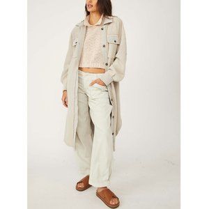 NWT Free People Long Ruby Jacket / Stone